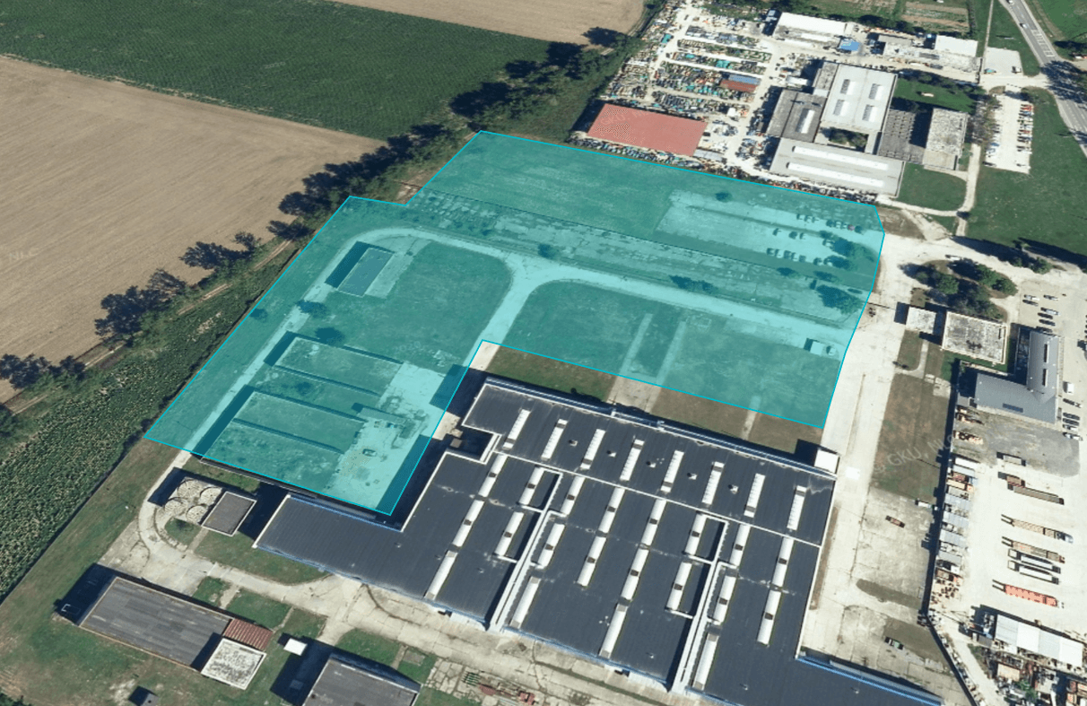 Industrial plot for sale with zoning permit, 12,945 sq m - Dolná Streda